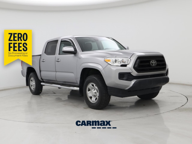 Silver 2021 Toyota Tacoma SR V6 Double Cab 4WD Pickup Truck Four-Wheel Drive Automatic