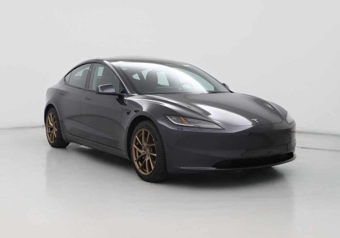 2024 Tesla Model 3 Long Range All-Wheel Drive in Gray — CarMax photo