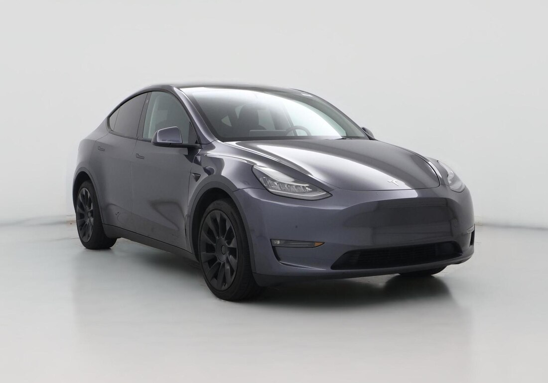 2023 Tesla Model Y Long Range All-Wheel Drive in Gray — CarMax photo
