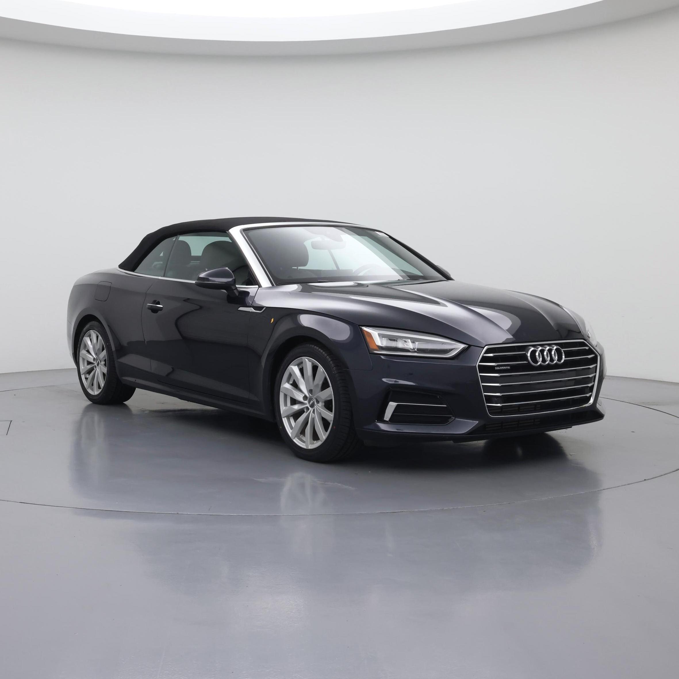 Blue 2018 Audi A5 Convertible All-Wheel Drive Automatic