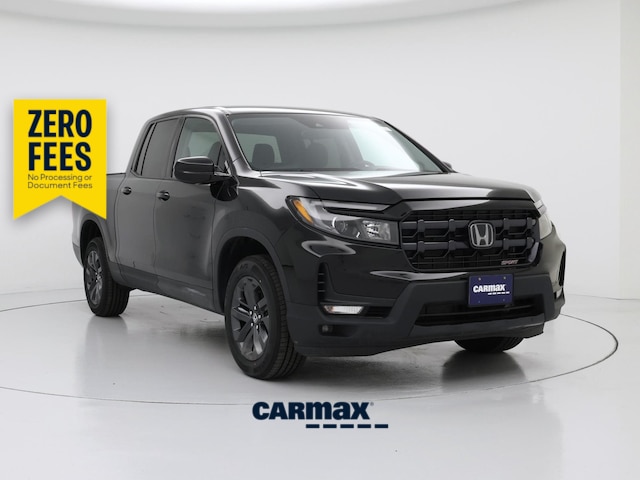 Black 2024 Honda Ridgeline Sport AWD Pickup Truck All-Wheel Drive Automatic