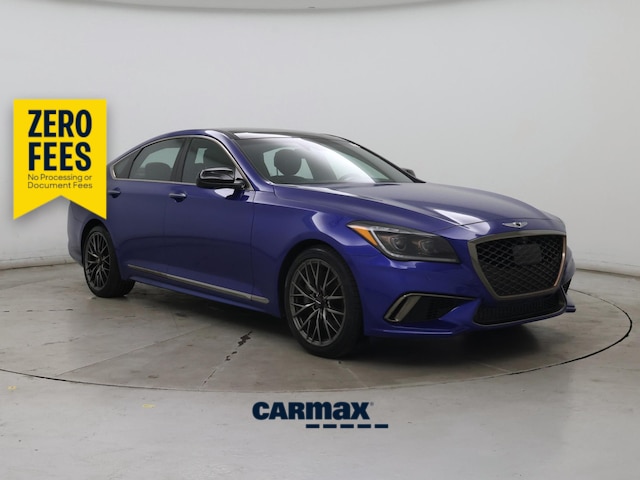 Blue 2020 Genesis G80 3.3T Sport RWD Sedan Rear-Wheel Drive Automatic