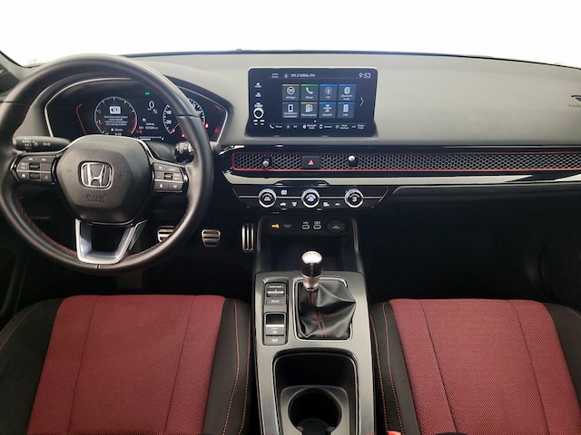 Gray 2023 Honda Civic Si FWD Sedan Front-Wheel Drive Manual