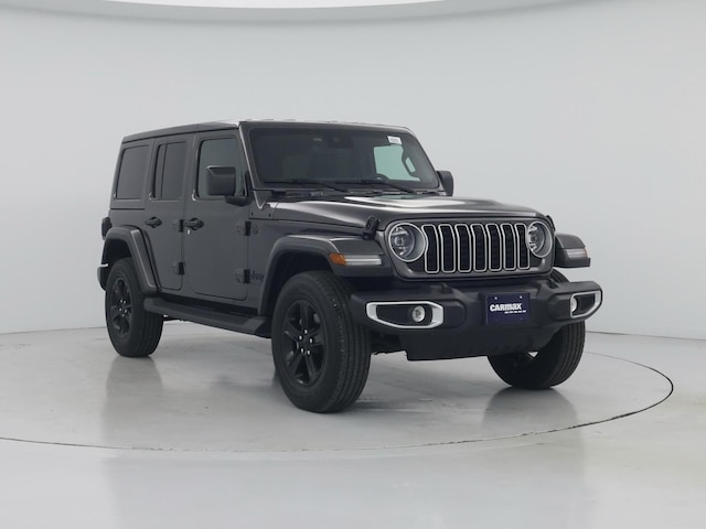 Gray 2025 Jeep Wrangler Sahara 4-Door 4WD SUV / Crossover Four-Wheel Drive Automatic