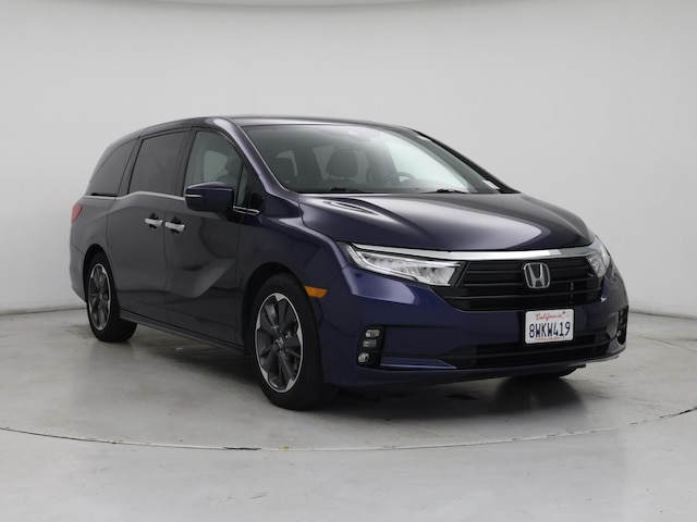 Blue 2022 Honda Odyssey Elite FWD Minivan Front-Wheel Drive Automatic