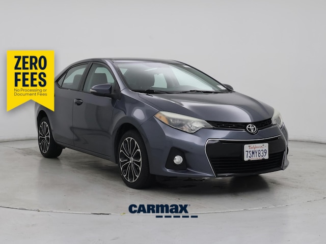 Blue 2016 Toyota Corolla S Sedan Front-Wheel Drive Automatic