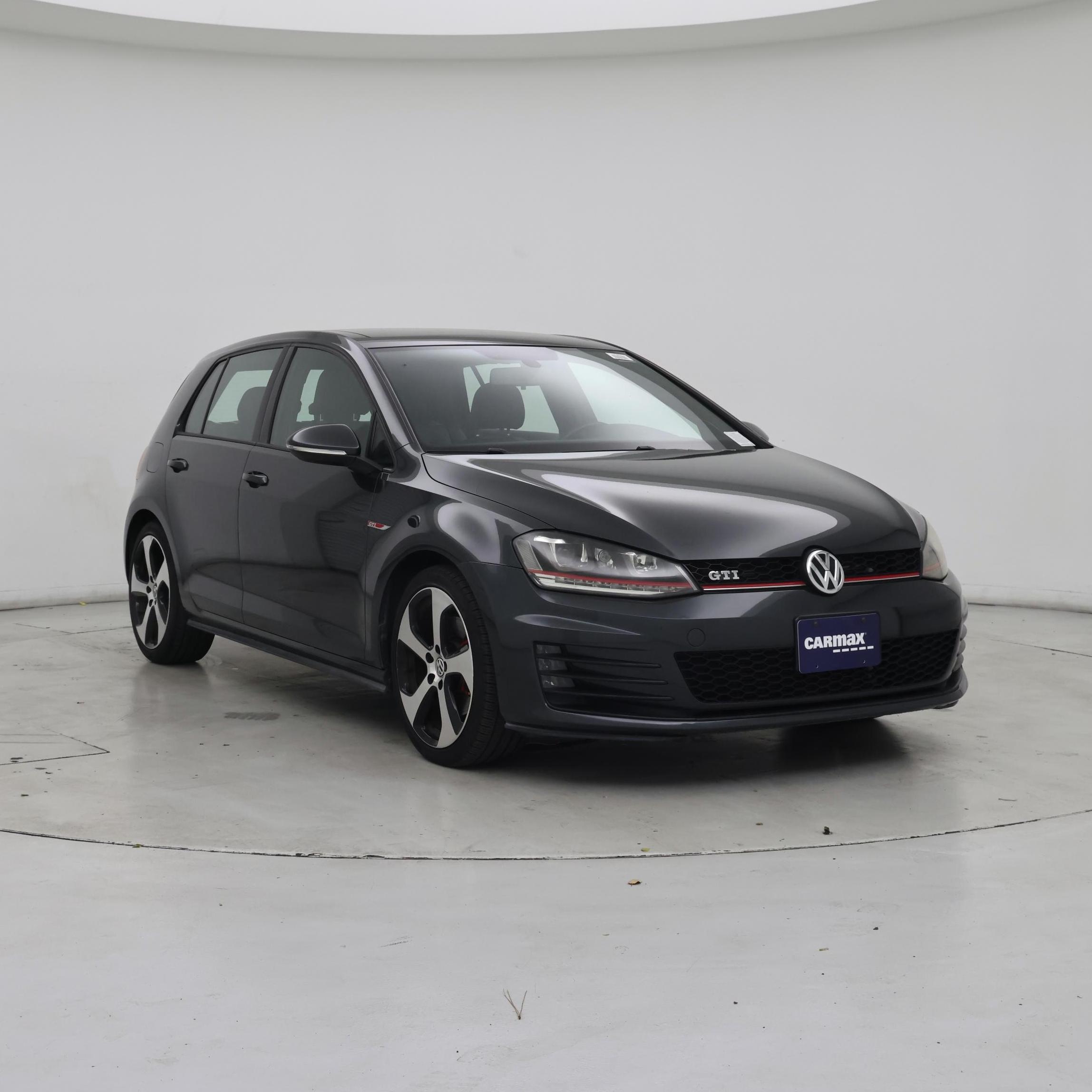Gray 2015 Volkswagen Golf GTI 2.0T Autobahn 4-Door FWD Hatchback Front-Wheel Drive Automatic