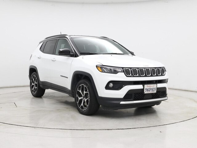 White 2025 Jeep Compass Limited 4WD SUV / Crossover Four-Wheel Drive Automatic