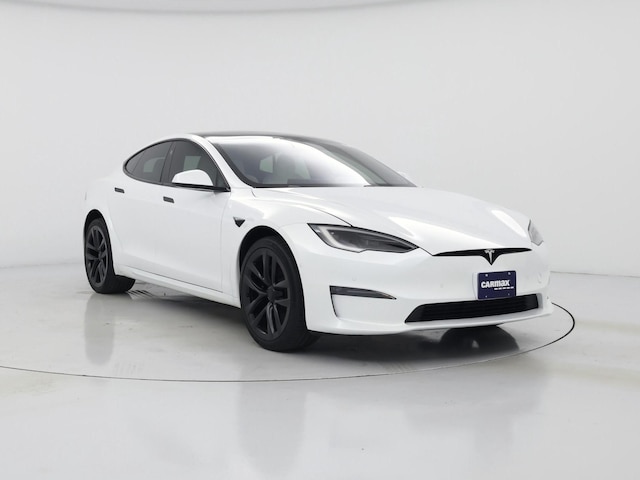 White 2022 Tesla Model S Plaid AWD Sedan All-Wheel Drive Automatic