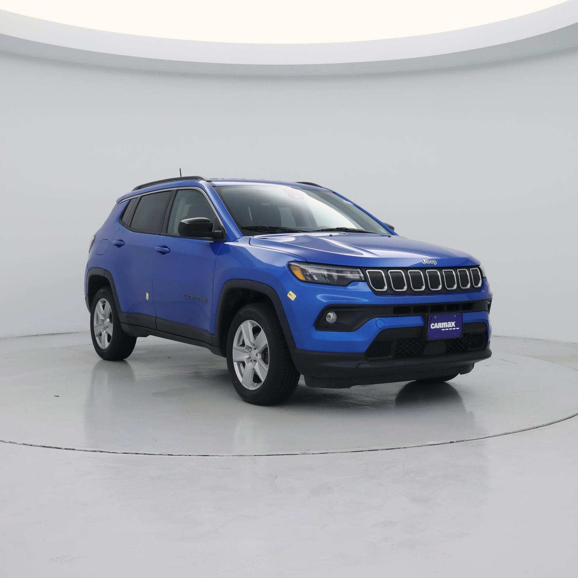 Blue 2022 Jeep Compass SUV / Crossover Four-Wheel Drive Automatic
