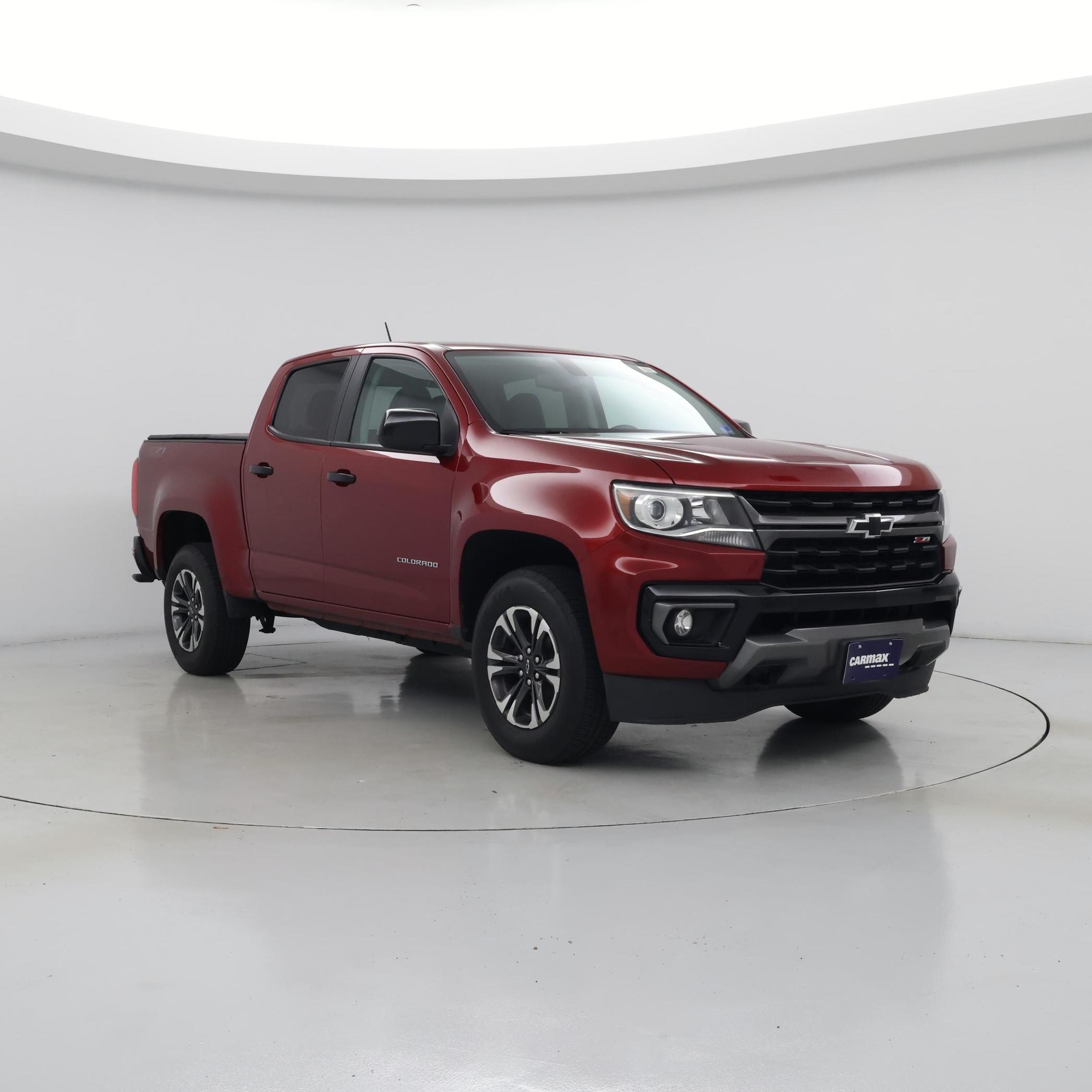 Red 2021 Chevrolet Colorado Pickup Truck Four-Wheel Drive Automatic