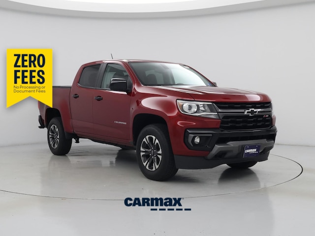 Red 2021 Chevrolet Colorado Pickup Truck Four-Wheel Drive Automatic