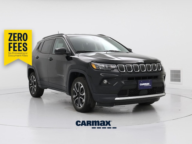 Black 2022 Jeep Compass SUV / Crossover Four-Wheel Drive Automatic