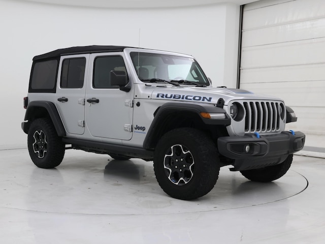 Silver 2023 Jeep Wrangler 4xe Rubicon 4WD SUV / Crossover Four-Wheel Drive Automatic