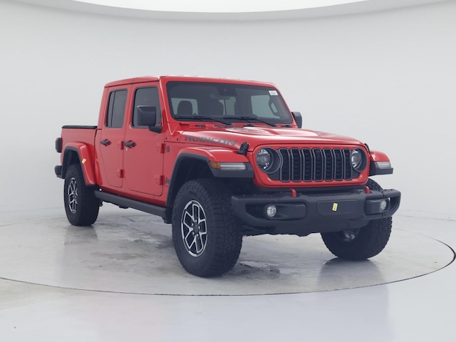 Red 2025 Jeep Gladiator Rubicon X Crew Cab 4WD Pickup Truck Four-Wheel Drive Automatic