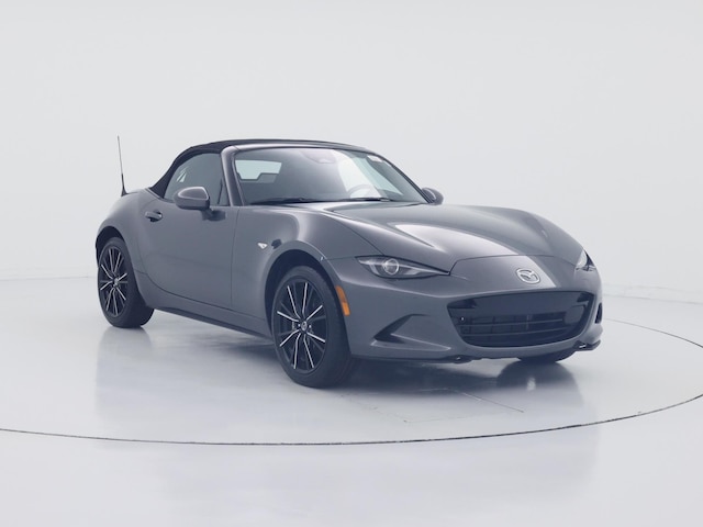 Gray 2025 Mazda MX-5 Miata Grand Touring RWD Convertible Rear-Wheel Drive Automatic