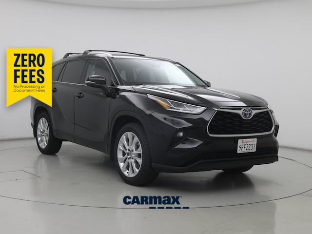 Black 2023 Toyota Highlander Hybrid Limited FWD SUV / Crossover Front-Wheel Drive Automatic