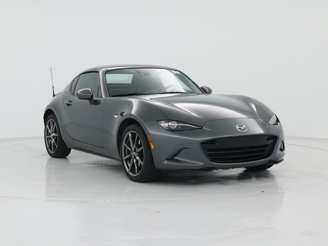 Gray 2017 Mazda MX-5 Miata RF Grand Touring RWD Convertible Rear-Wheel Drive Manual