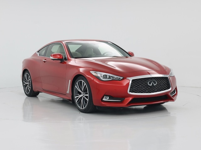 Red 2022 INFINITI Q60 3.0T Luxe RWD Coupe Rear-Wheel Drive Automatic