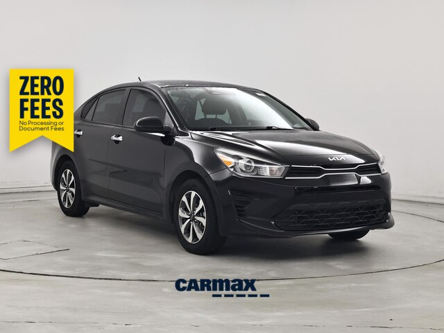 Black 2023 Kia Rio Sedan Front-Wheel Drive Automatic