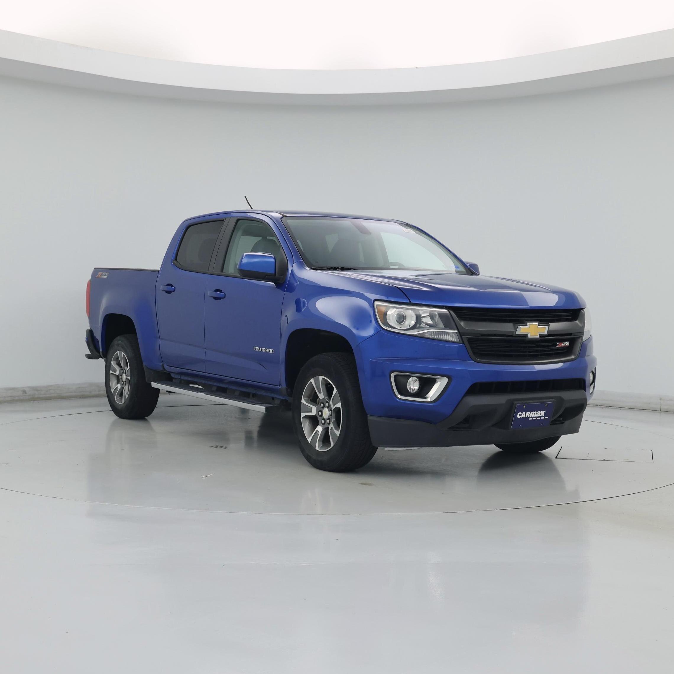 Blue 2019 Chevrolet Colorado Pickup Truck Four-Wheel Drive Automatic