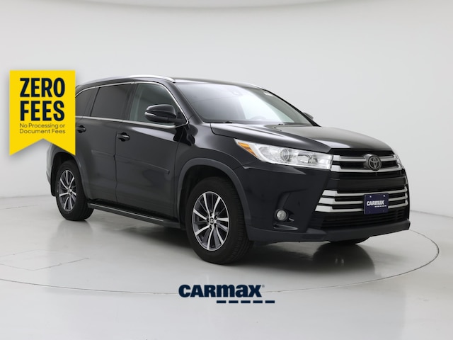 Black 2018 Toyota Highlander XLE AWD SUV / Crossover All-Wheel Drive Automatic