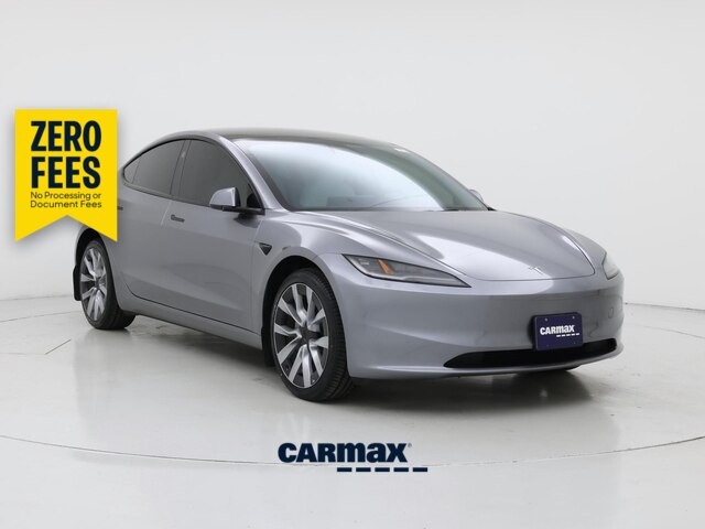 Silver 2024 Tesla Model 3 Long Range RWD Sedan Rear-Wheel Drive Automatic