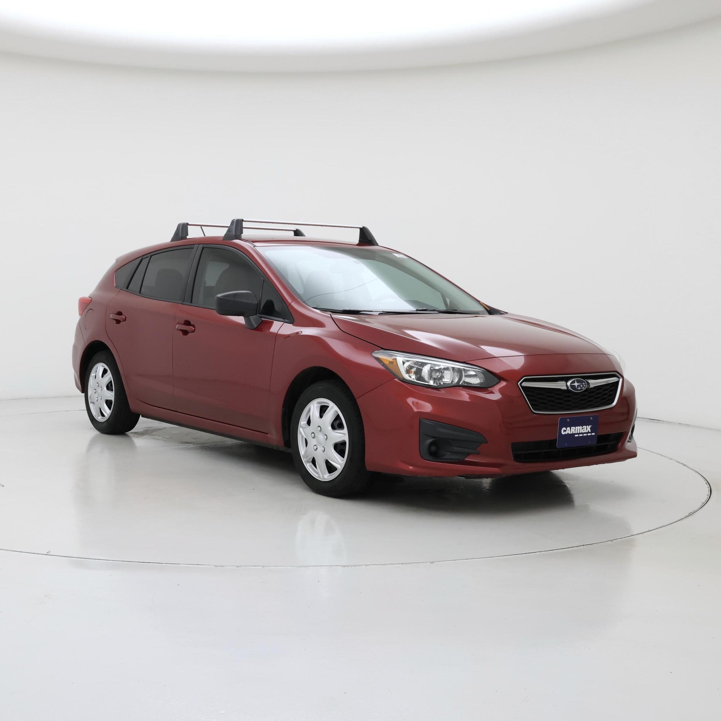 Red 2019 Subaru Impreza Sedan  Manual