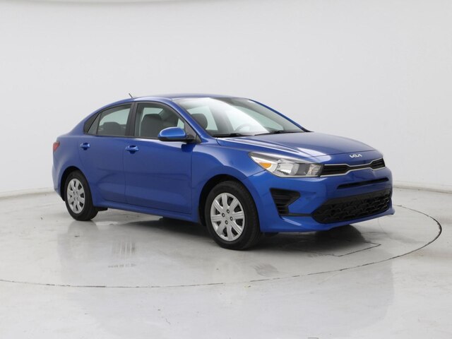 Blue 2022 Kia Rio S FWD Sedan Front-Wheel Drive Automatic