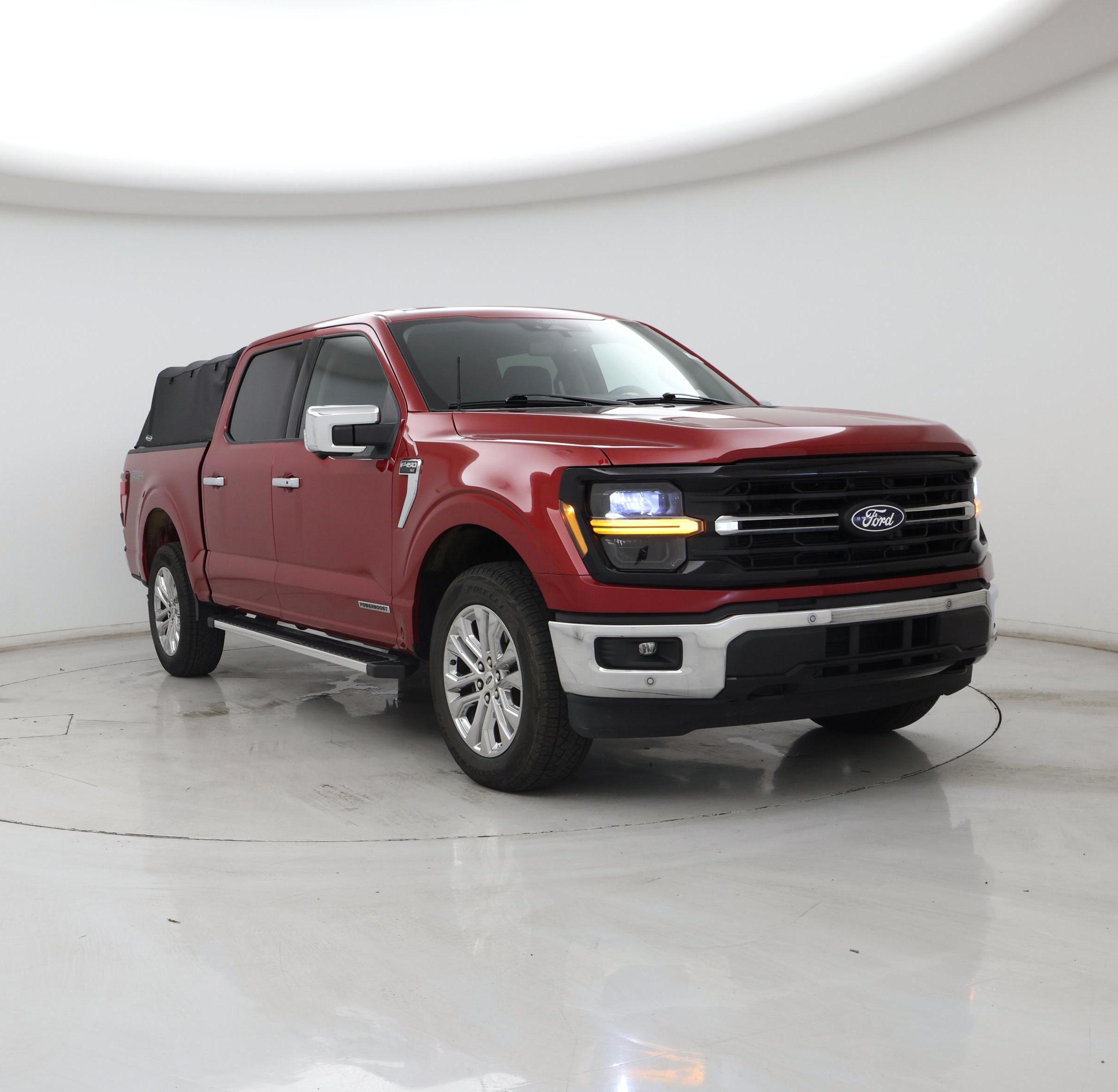 Red 2025 Ford F-150 Pickup Truck Four-Wheel Drive Automatic