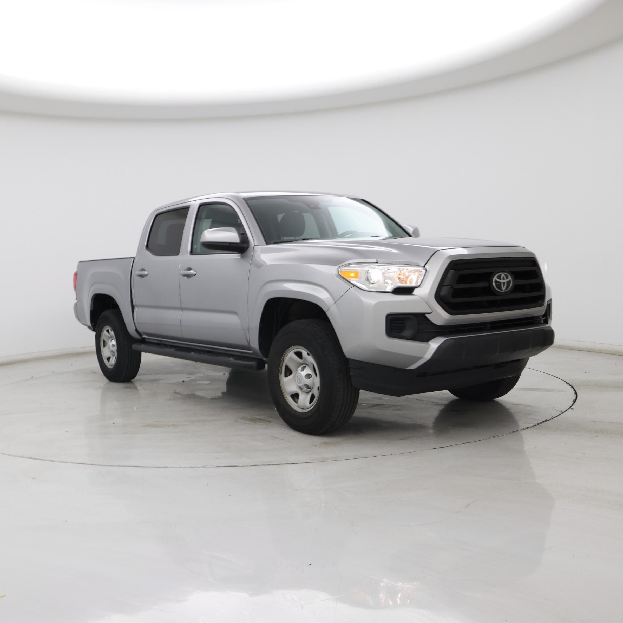 Silver 2021 Toyota Tacoma Pickup Truck Four-Wheel Drive Automatic