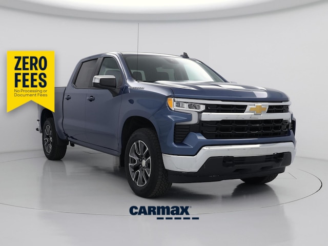 Blue 2024 Chevrolet Silverado 1500 Pickup Truck Four-Wheel Drive Automatic