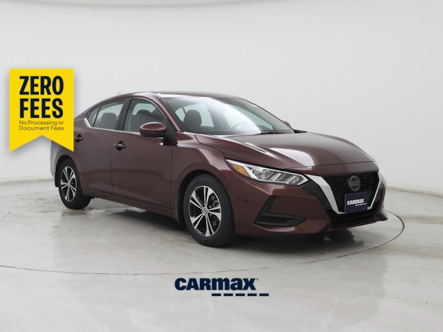 Red 2021 Nissan Sentra Sedan Front-Wheel Drive Automatic