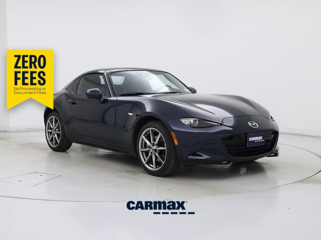 Blue 2022 Mazda MX-5 Miata Convertible Rear-Wheel Drive Manual