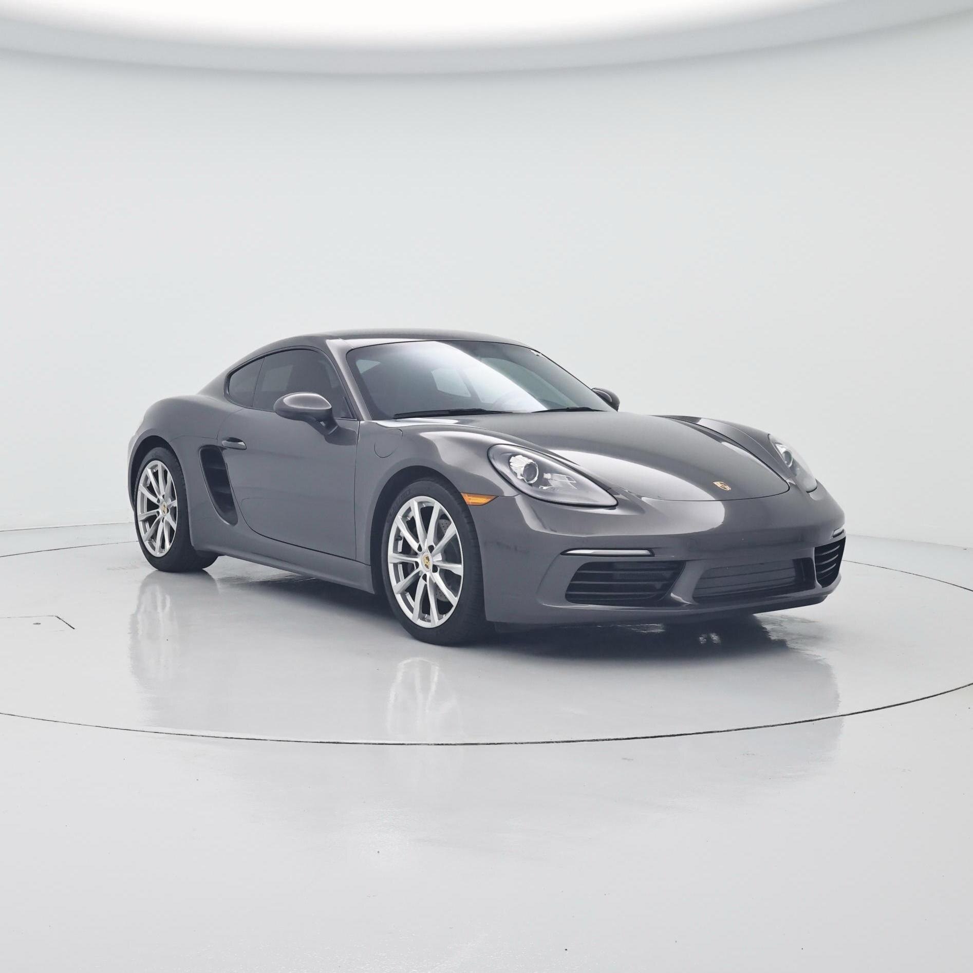 Gray 2018 Porsche 718 Cayman Coupe Rear-Wheel Drive Manual