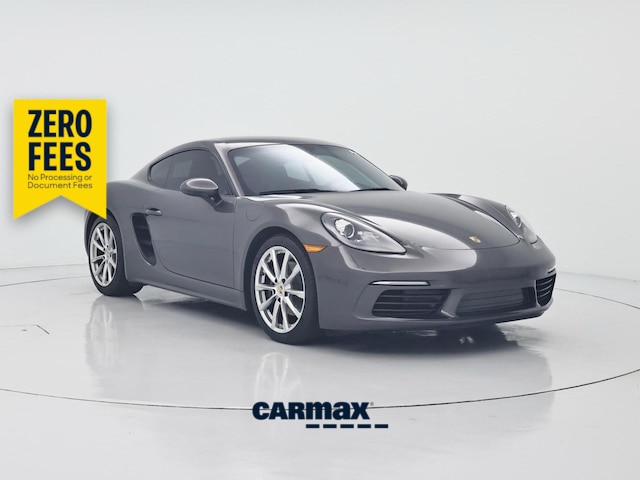 Gray 2018 Porsche 718 Cayman Coupe Rear-Wheel Drive Manual