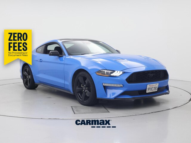 Blue 2022 Ford Mustang Coupe Rear-Wheel Drive Automatic