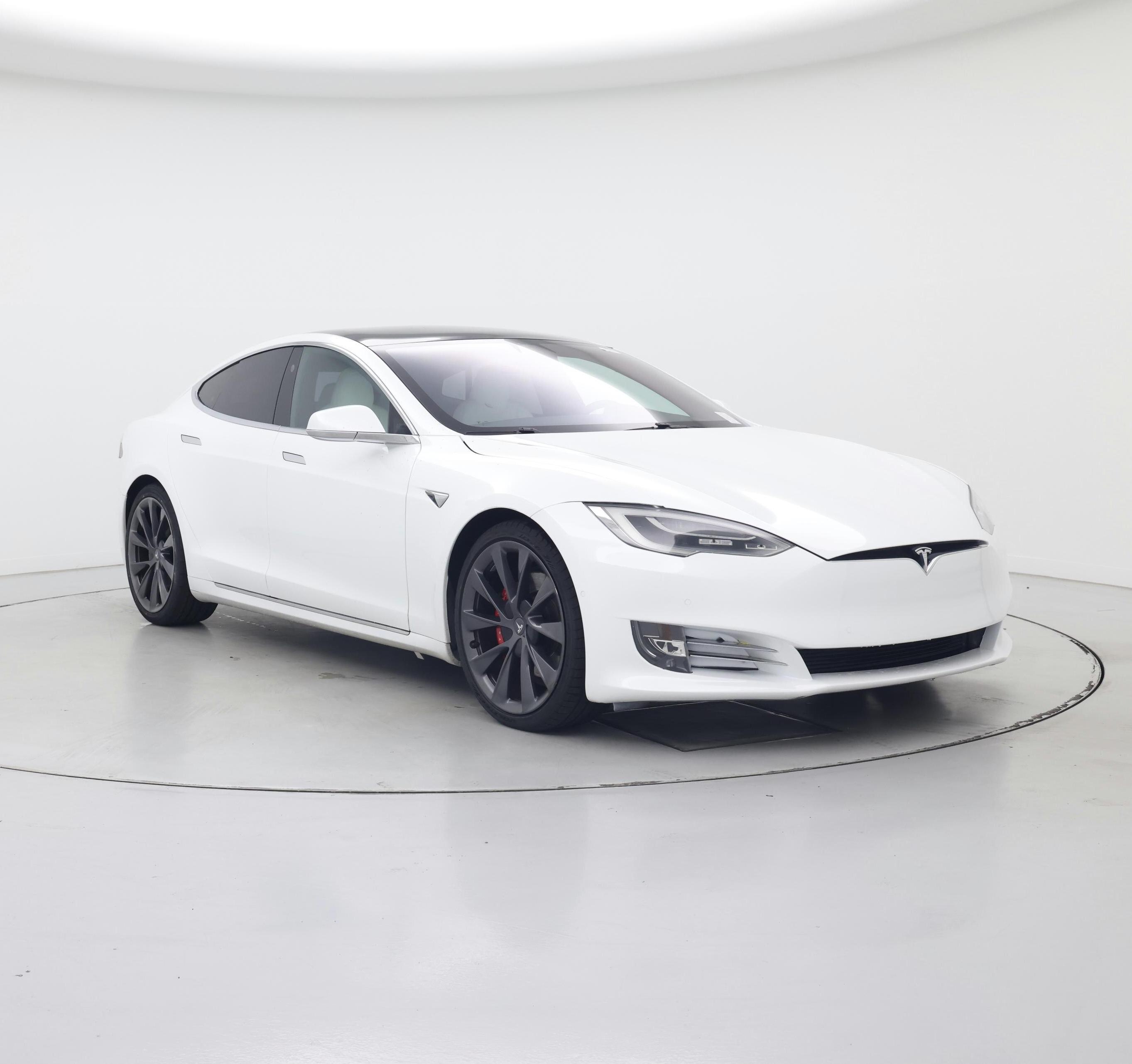 White 2020 Tesla Model S Sedan All-Wheel Drive Automatic