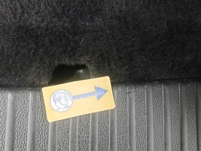 Trunk Rear row Cosmetic Imperfection