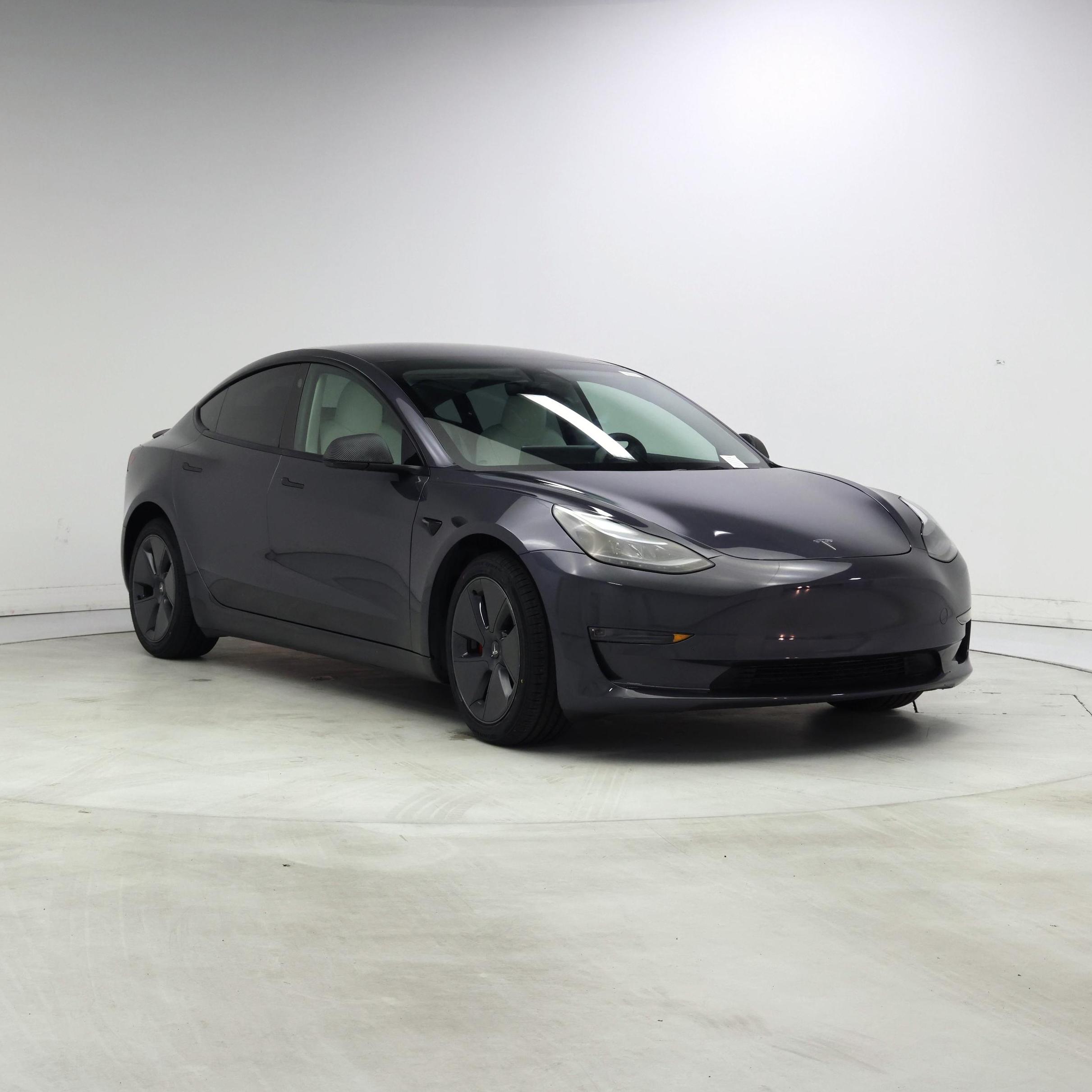 Gray 2023 Tesla Model 3 RWD Sedan Rear-Wheel Drive Automatic