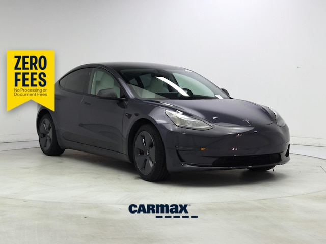 Gray 2023 Tesla Model 3 RWD Sedan Rear-Wheel Drive Automatic