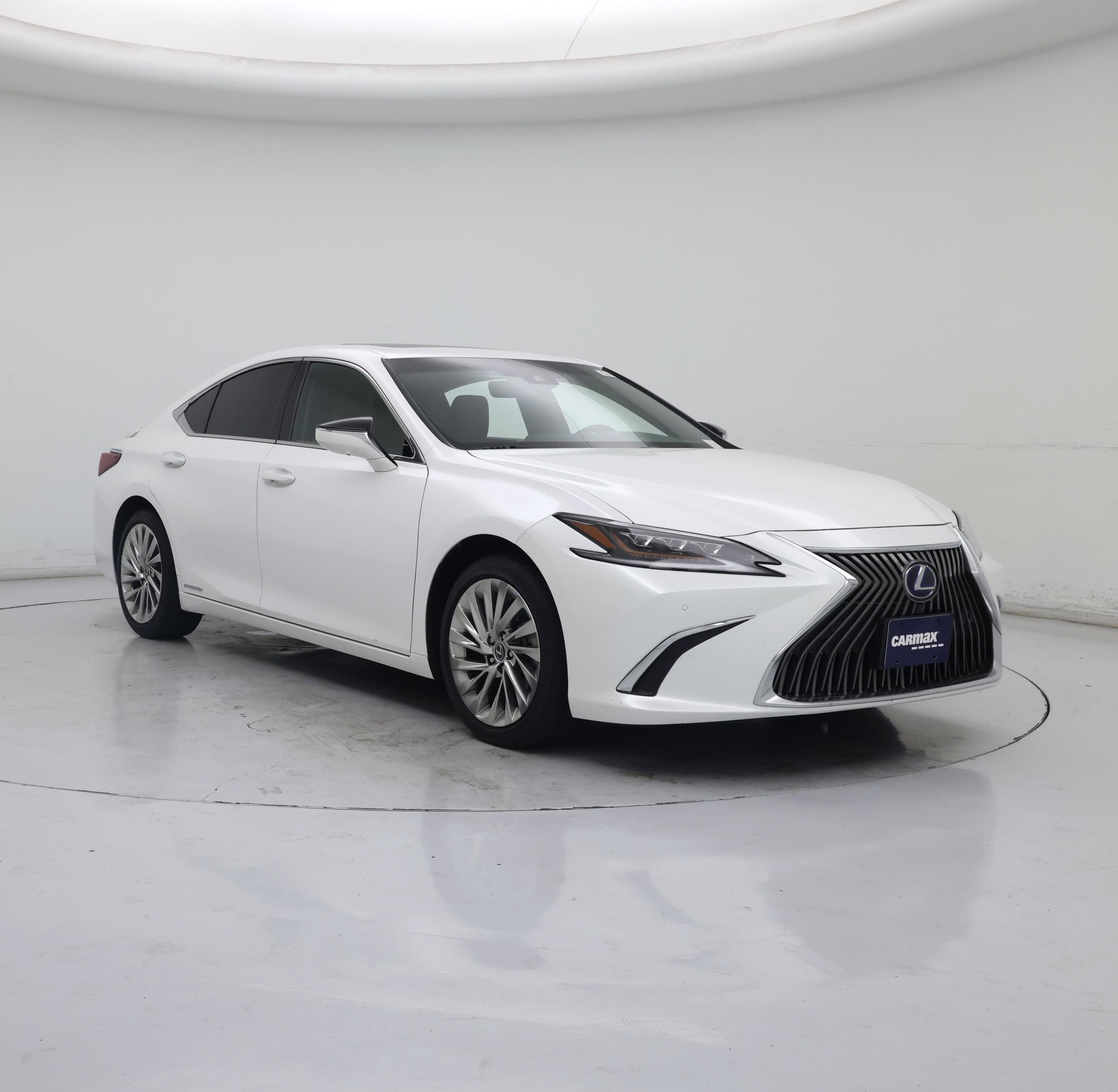 White 2021 Lexus ES Hybrid Sedan Front-Wheel Drive Automatic