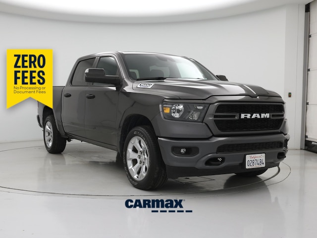 Gray 2024 RAM 1500 Tradesman Crew Cab 4WD Pickup Truck Four-Wheel Drive Automatic