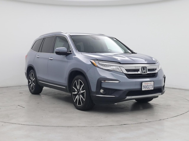 Blue 2022 Honda Pilot Touring FWD with Rear Captain's Chairs SUV / Crossover Front-Wheel Drive Automatic