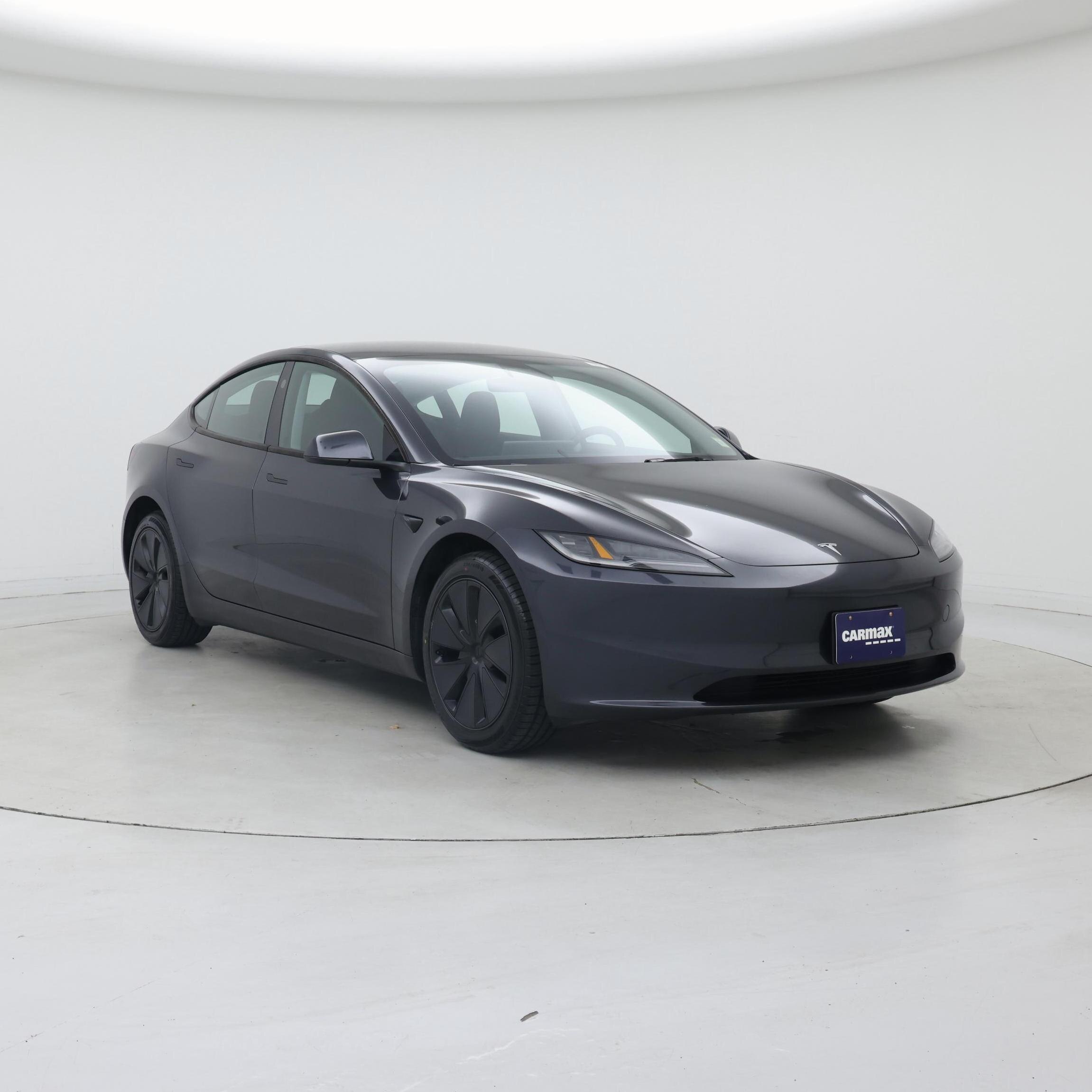 Gray 2025 Tesla Model 3 Long Range RWD Sedan Rear-Wheel Drive Automatic