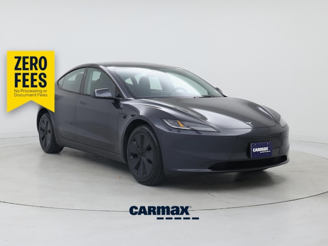 Gray 2025 Tesla Model 3 Long Range RWD Sedan Rear-Wheel Drive Automatic