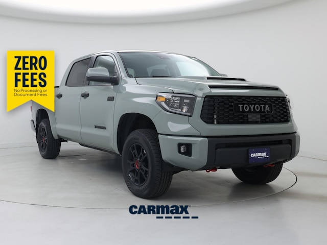 Gray 2021 Toyota Tundra TRD Pro CrewMax 4WD Pickup Truck Four-Wheel Drive Automatic
