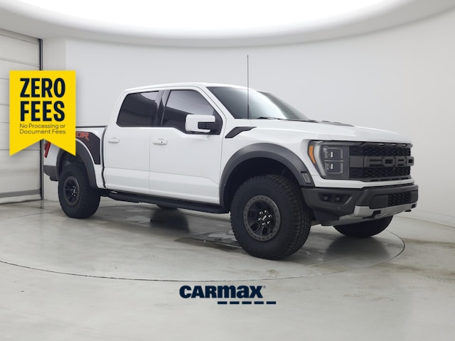 White 2022 Ford F-150 Raptor SuperCrew 4WD Pickup Truck Four-Wheel Drive Automatic