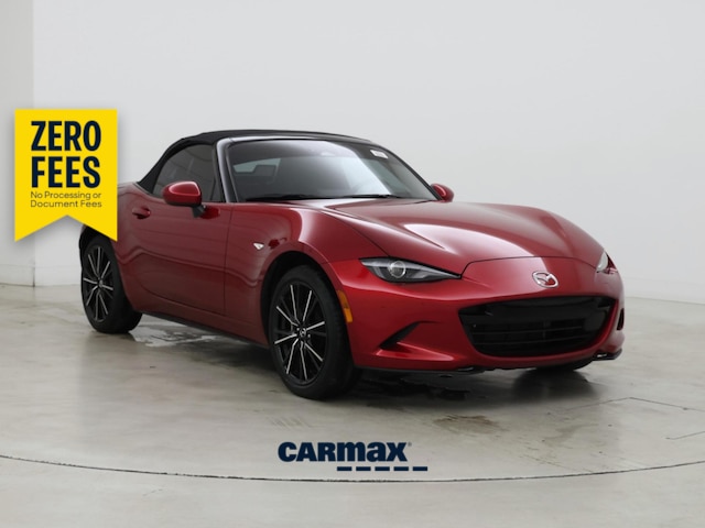 Red 2024 Mazda MX-5 Miata Convertible Rear-Wheel Drive Automatic