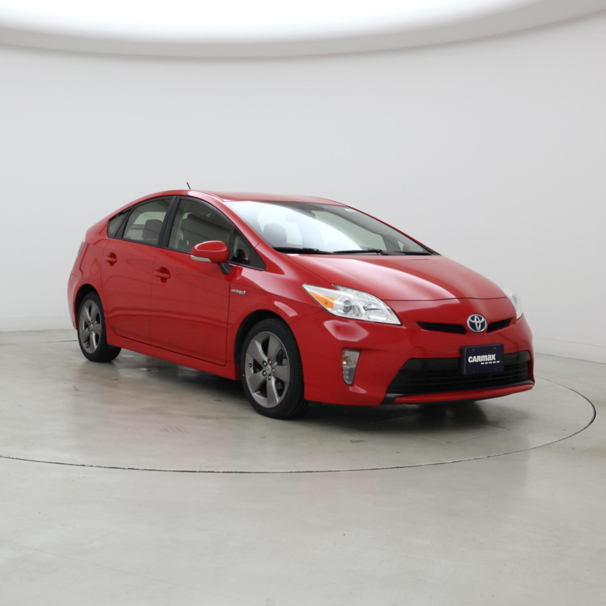 Red 2015 Toyota Prius Hatchback Front-Wheel Drive Automatic